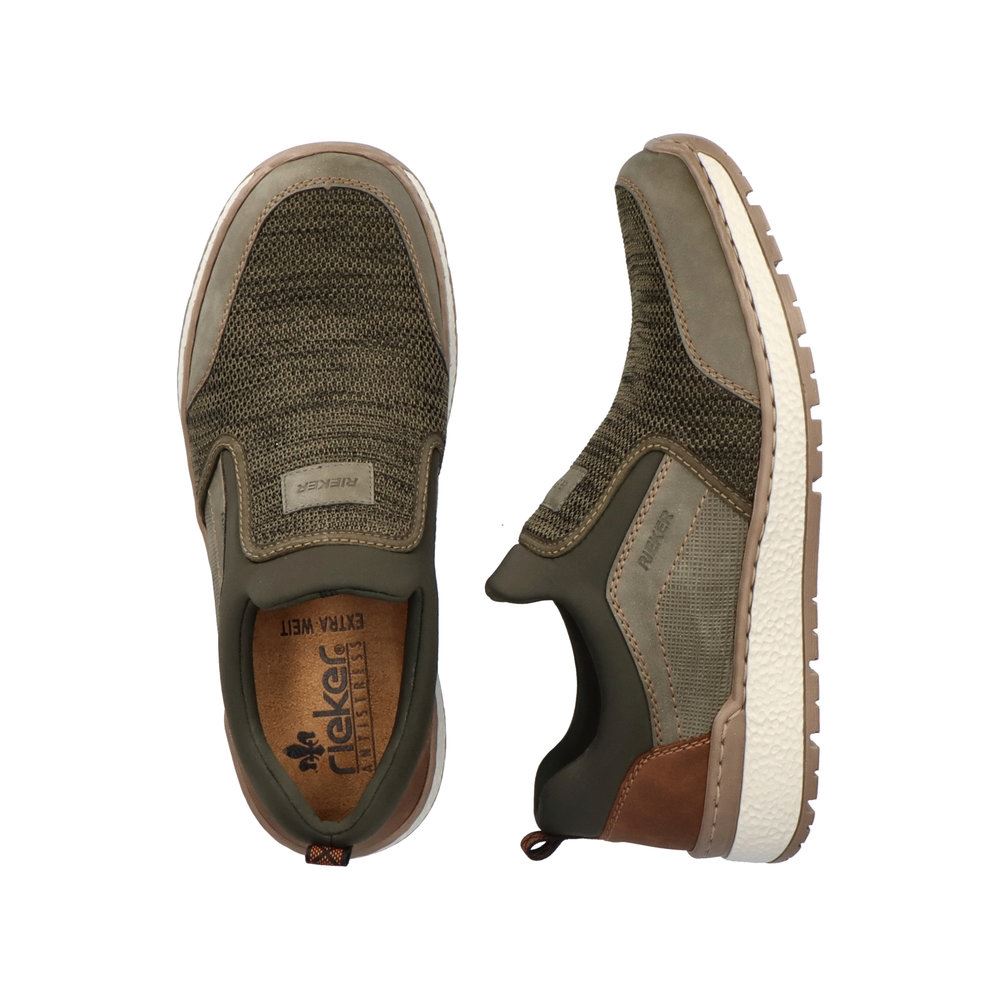 Rieker Antistress Herren Slipper Wechselfußbett grün S13 B9051-54 
