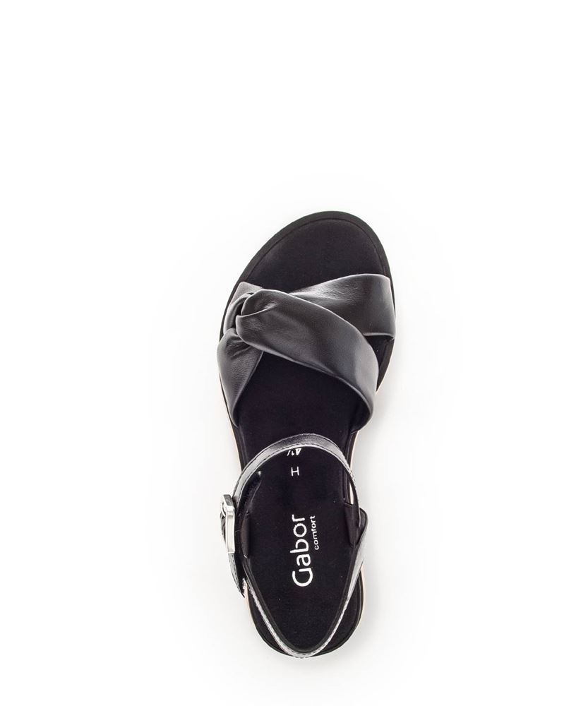 Gabor Sandalette Keilabsatz schwarz S13  22.813.27 