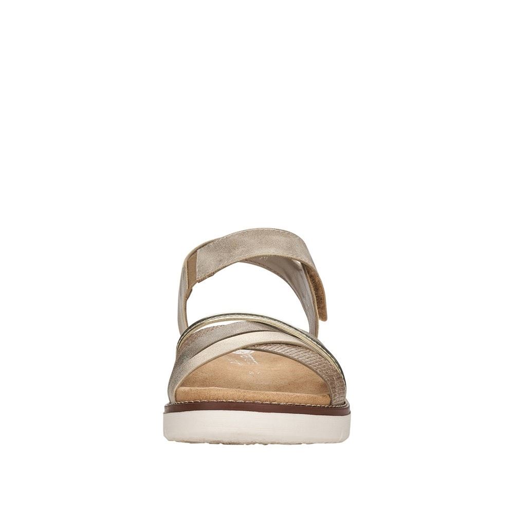 remonte Damen Riemchensandalen silber-metallic D2058-90 37 | lehm-metallic/g | F