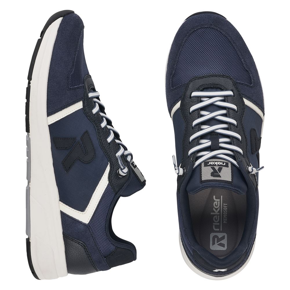 Rieker R- Evoluition Herren Sneaker blau S12 07001-14 46 | uniform/uniform | G