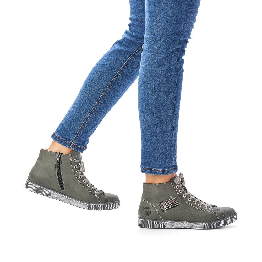 Rieker Antistress Sneaker Schnürschuh  grau S21 Z1223-45 36 | iron/grau-rost | F
