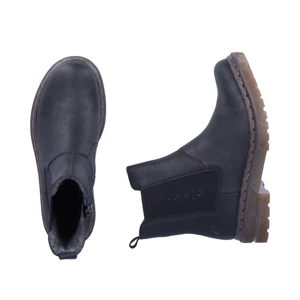 Rieker Antistress Damen Stiefelette Chelsea- Boots schwarz S22 78292-00 