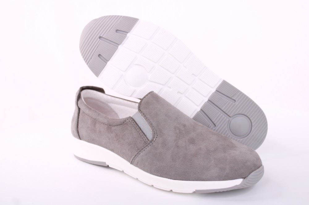 ACO Damen Slipper LENI 01 Wechselfußbett Antirutschsohle S12 grau 1245/10221 39 | 1019/1019 grey | 