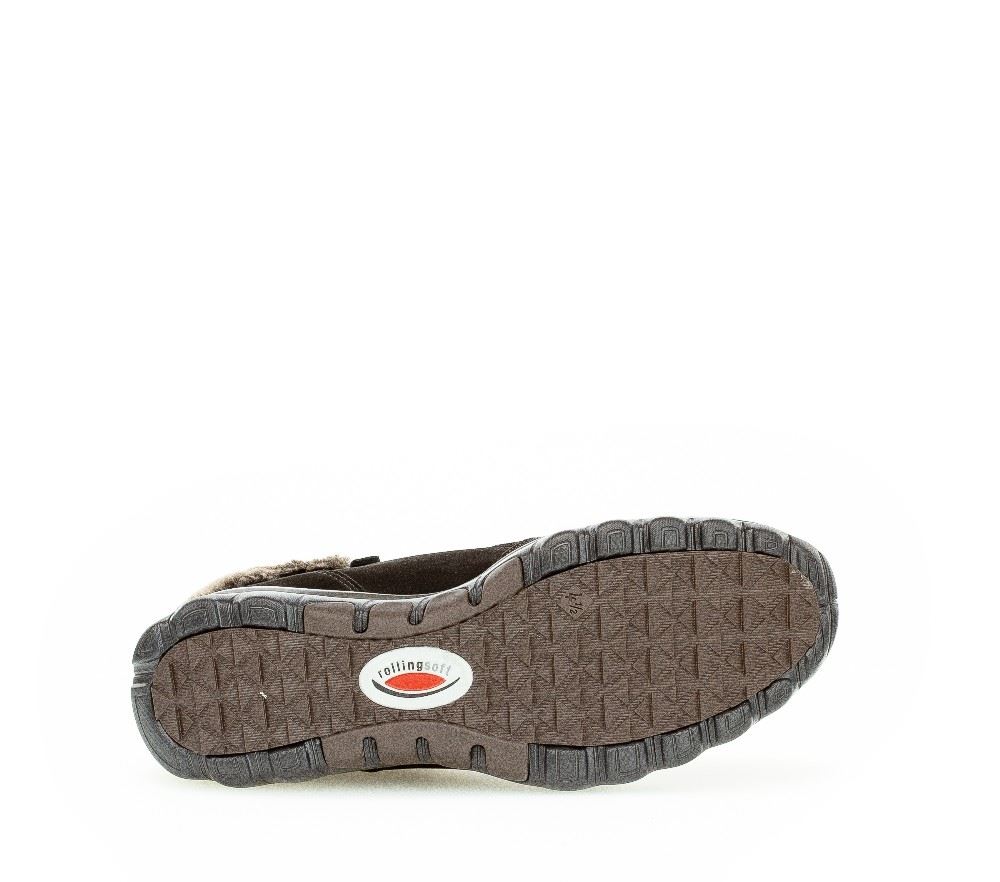 Gabor rollingsoft Schnürstiefelette schwarz S21 76.866.47 6 | schwarz (Flausc | 