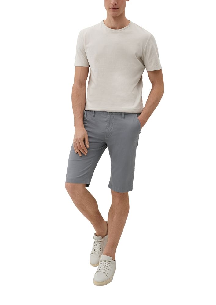 s.Oliver Herren Bermuda-Chino Slim blau, grau S13  2132920 