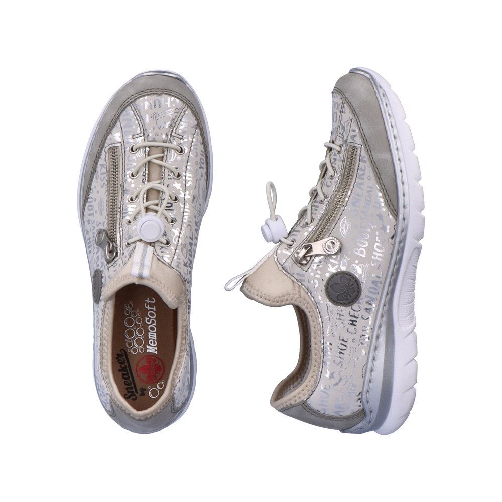 Rieker Antistress Damen Slipper Halbschuh Memosoft- Decksohle grau S13 L3272-40 