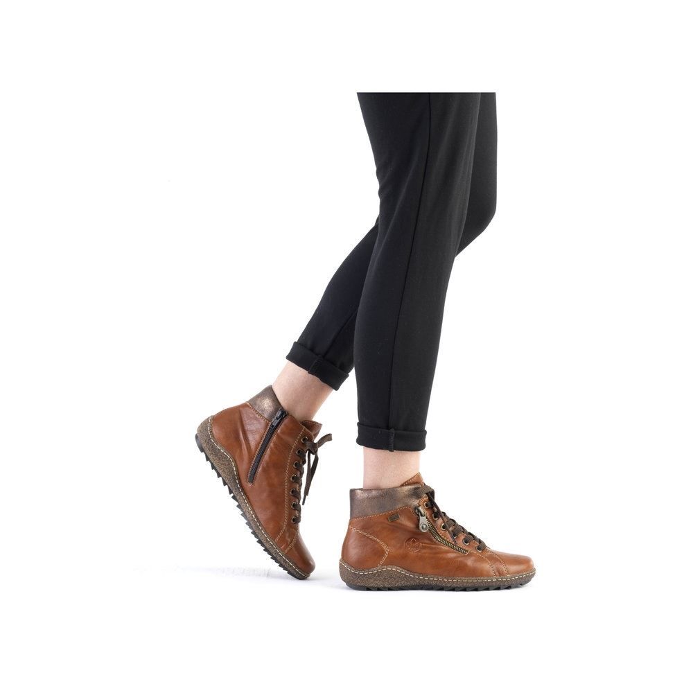 Rieker Antistress Schnürboot Reißverschluss TEX_-Membran braun S21  Z7540-22 37 | cuoio/antik | E