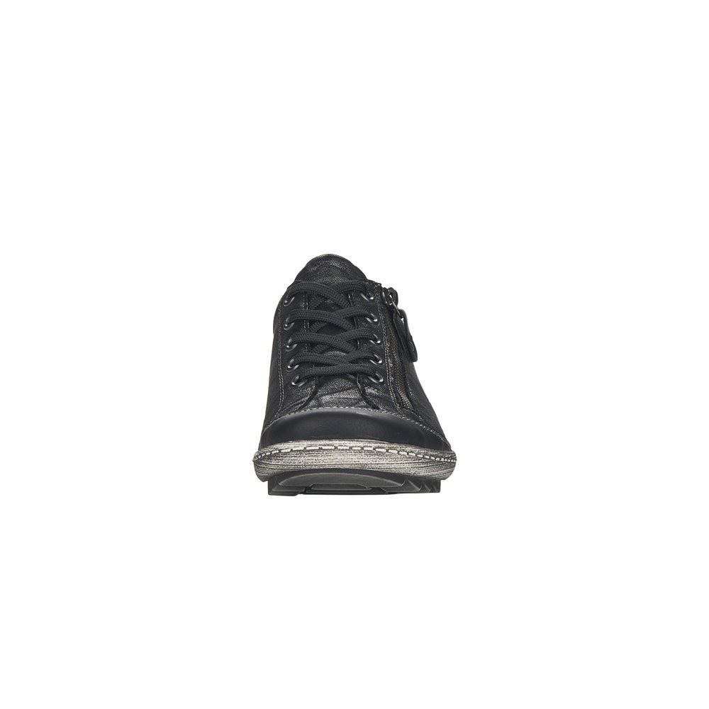 Remonte Halbschuh Sneaker Reißverschluss Tex - Membran schwarz kombi R1402-05 