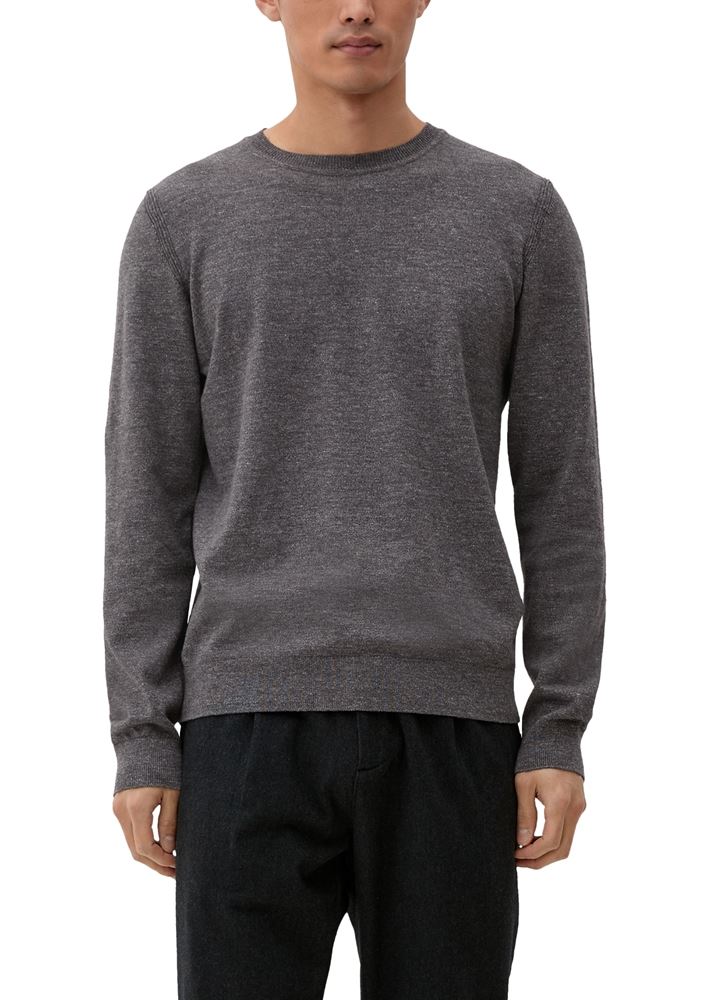 s.Oliver Strickpullover in melierter Optik S22 2124527 XL | 01W1 WHITE | 