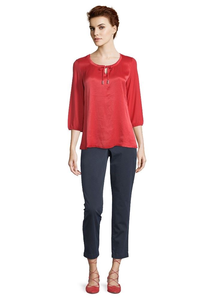 Betty Barclay Bluse Shirt 3/4 weiß rot 38112935 