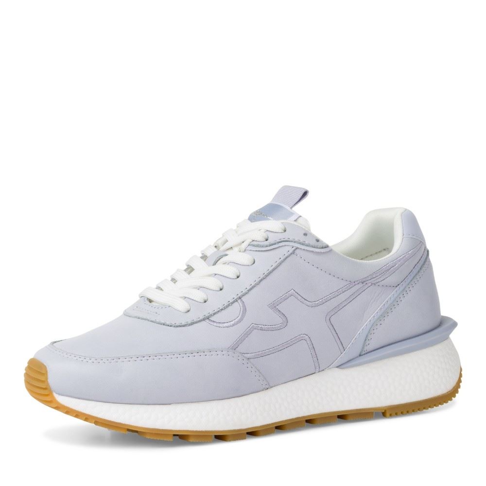 Tamaris FASHLETICS Sneaker Wechselfußbett weiß, blau S12  1-1-23747-28 
