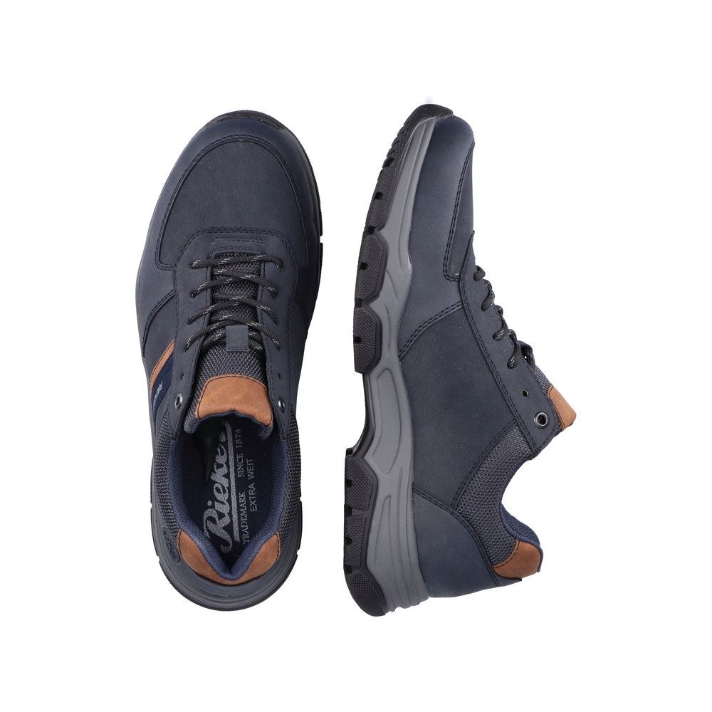 Rieker Herren Schnürschuhe blau-braun S23  11211-14 