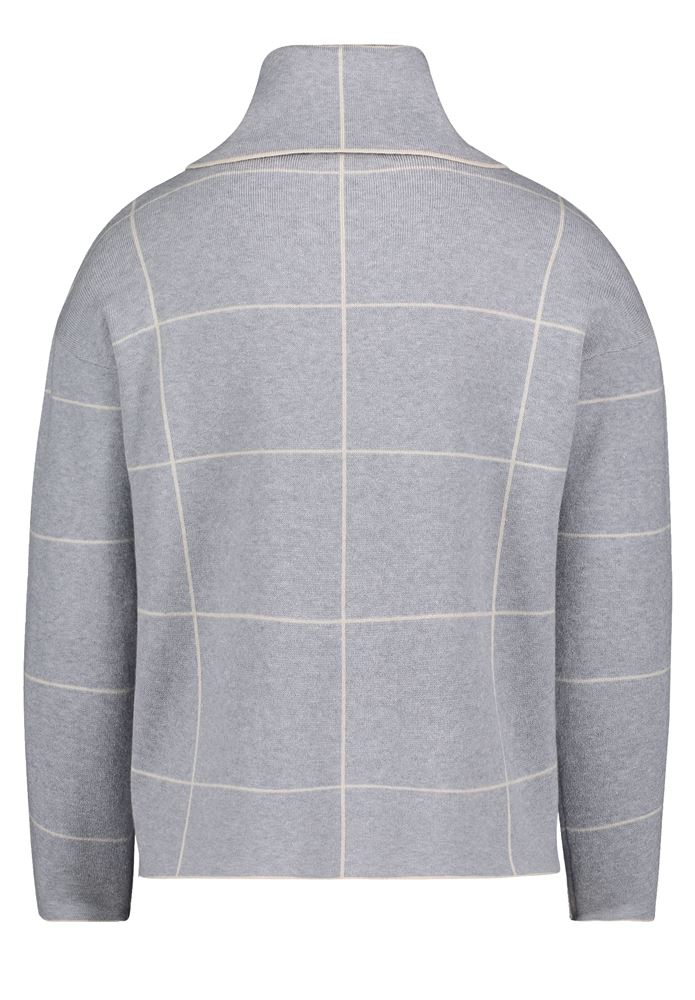 Betty Barclay Strickpullover Karo- Muster beige, grau S22 57941026 
