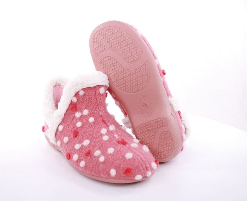 s`knöpfli Damen Schlupfhausschuh rosa, blau S22 Z27751 