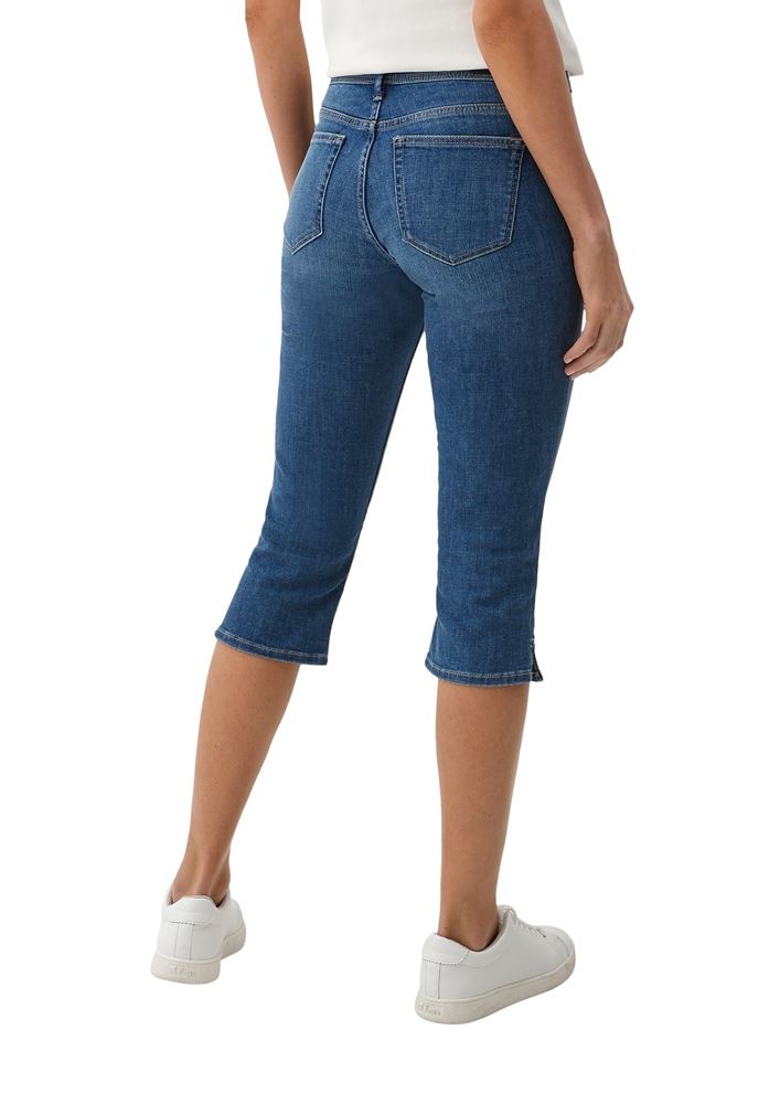 s.Oliver Slim: Capri Jeans mit Sattelbund blau S13  2132639 