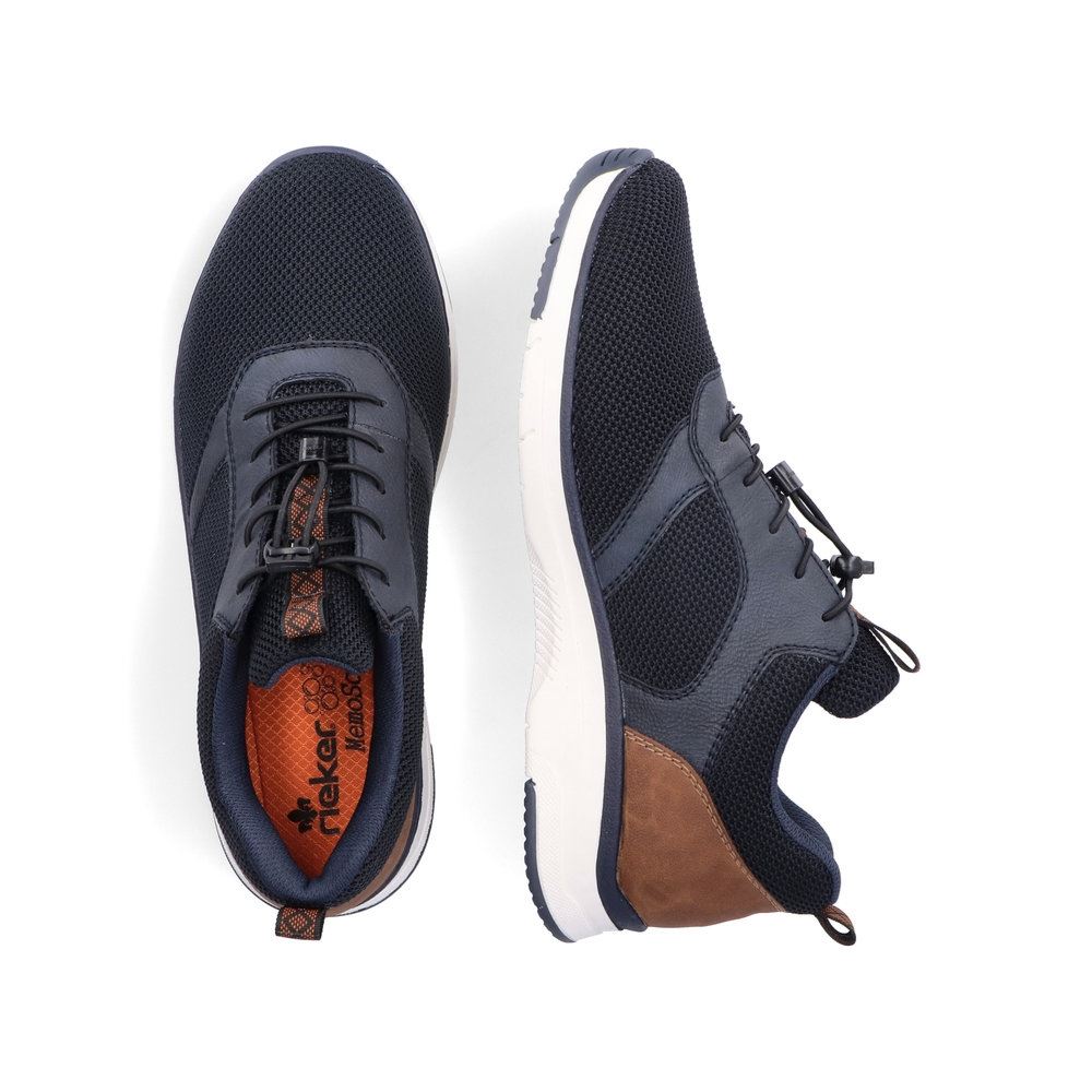 Rieker Herren Sneaker Schnellschnürung  Wechselfußbett blau S13 19534-14 