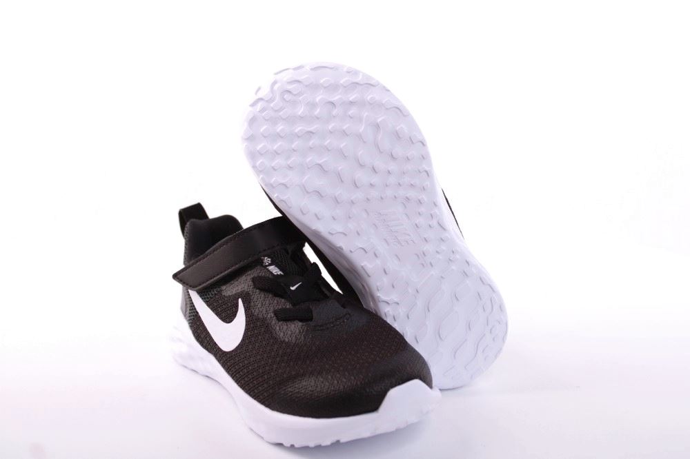 Nike REVOLUTION 6 NN (TDV) Kinder Sneaker schwarz S12 DD1094 22 | BLACK/WHITE-DK | 