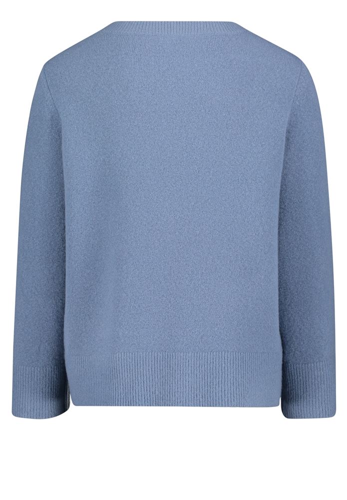 Betty Barclay Feinstrickpullover Rundhalsausschnnitt blau, lila S22 57411165 