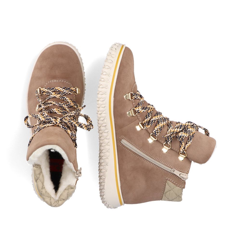 Rieker Antistress Schnürboots TEX- Membran braun S21 Z4238-64 36 | fango/mogano/be | E