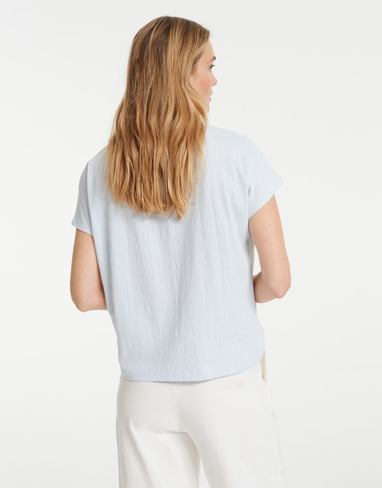 OPUS Shirt Skirius beige blau S12  10038410406122 