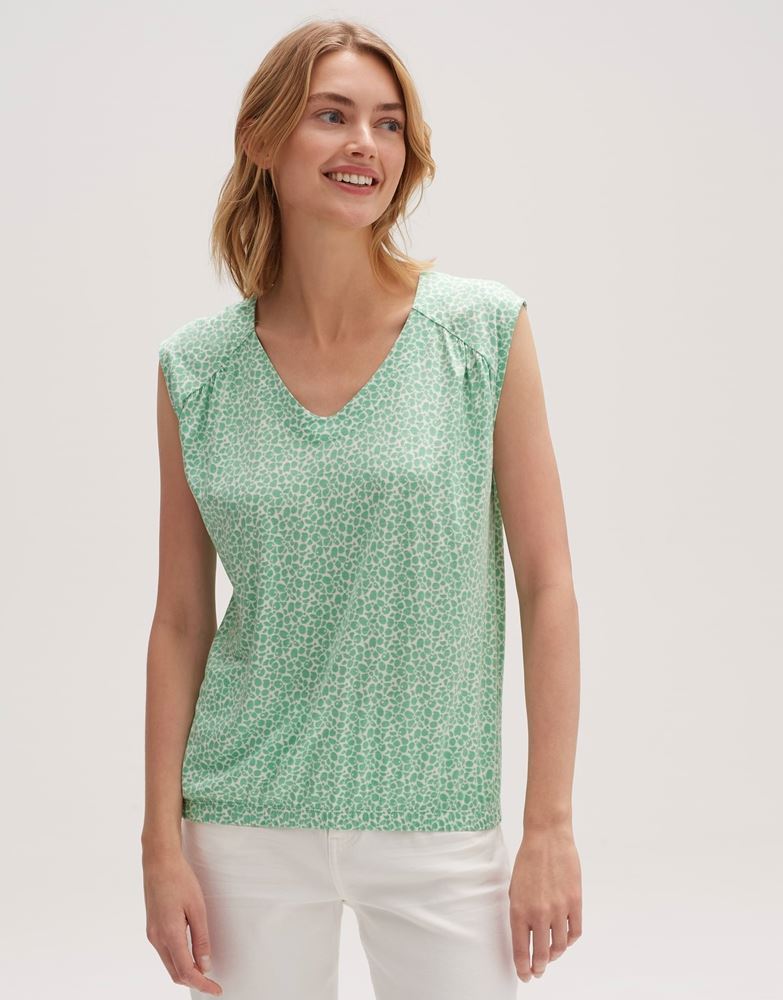 OPUS Print Shirt Sower S13 10165711294185 40 | 30002 green fla | 